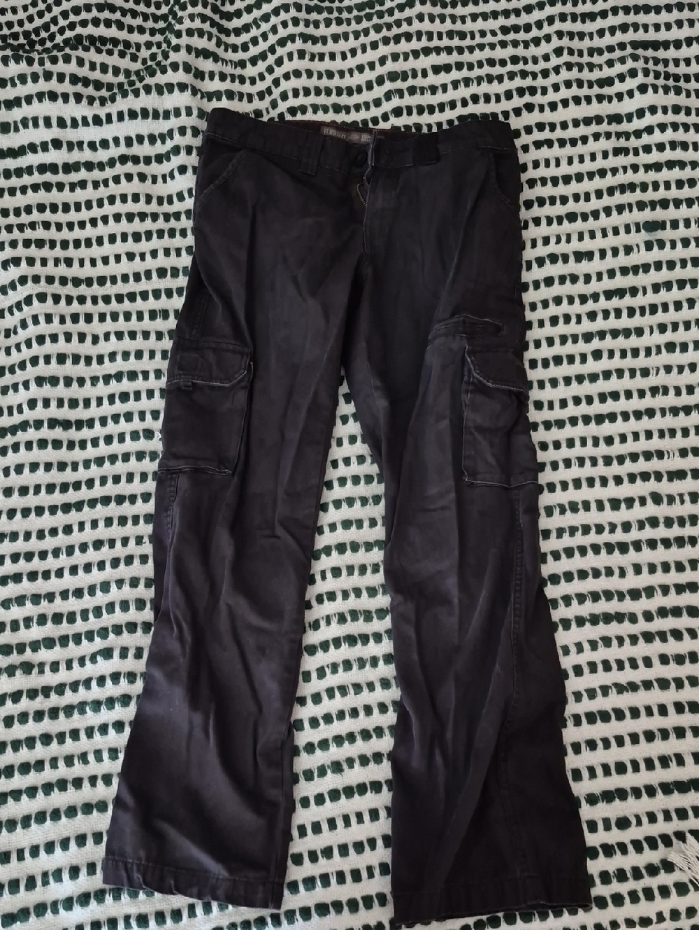 Dickies Black Boot-Cut Cargo Pants